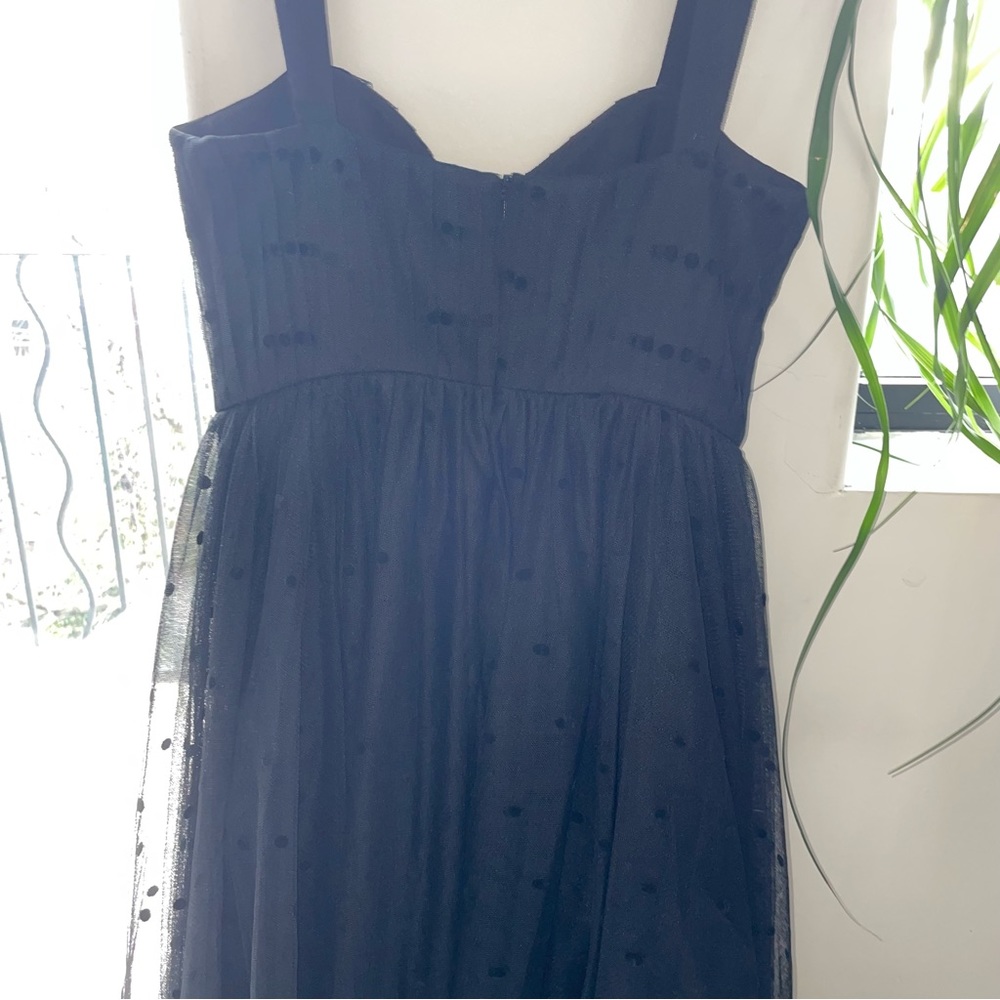 FAME AND PARTNERS Black Tulle Gown - Picture 3 of 5